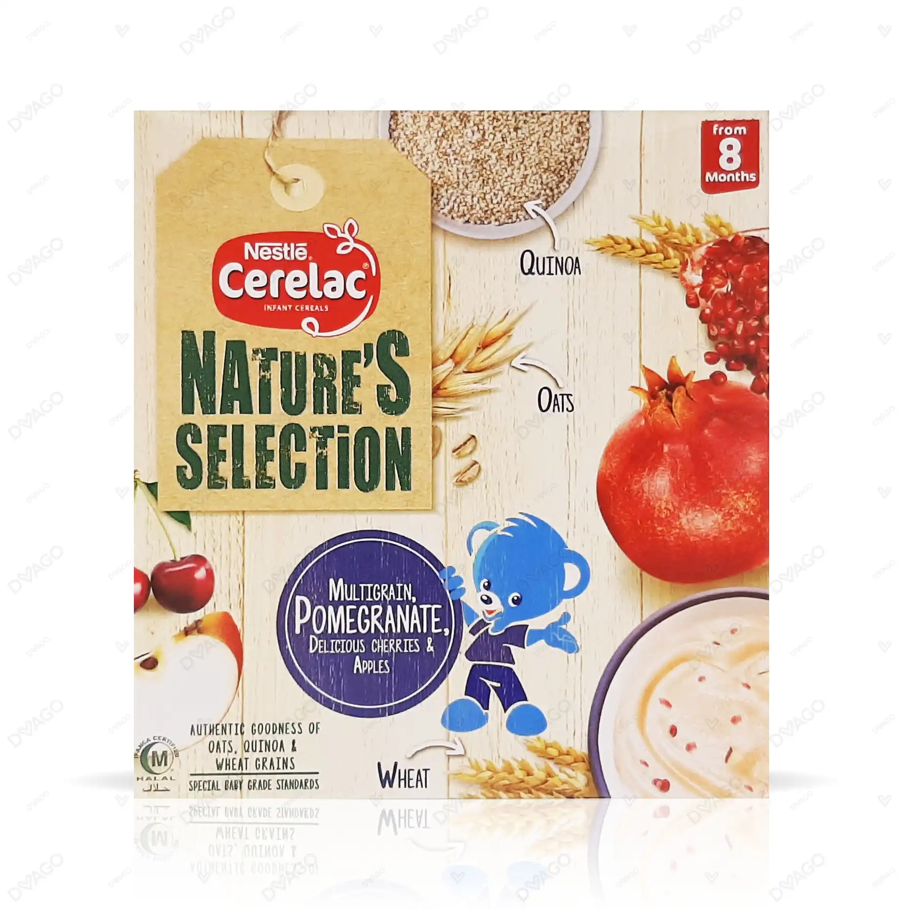 Cerelac Natures Selection Cereal, Multigrain, Pomegranate, Cherries & Apples 175g